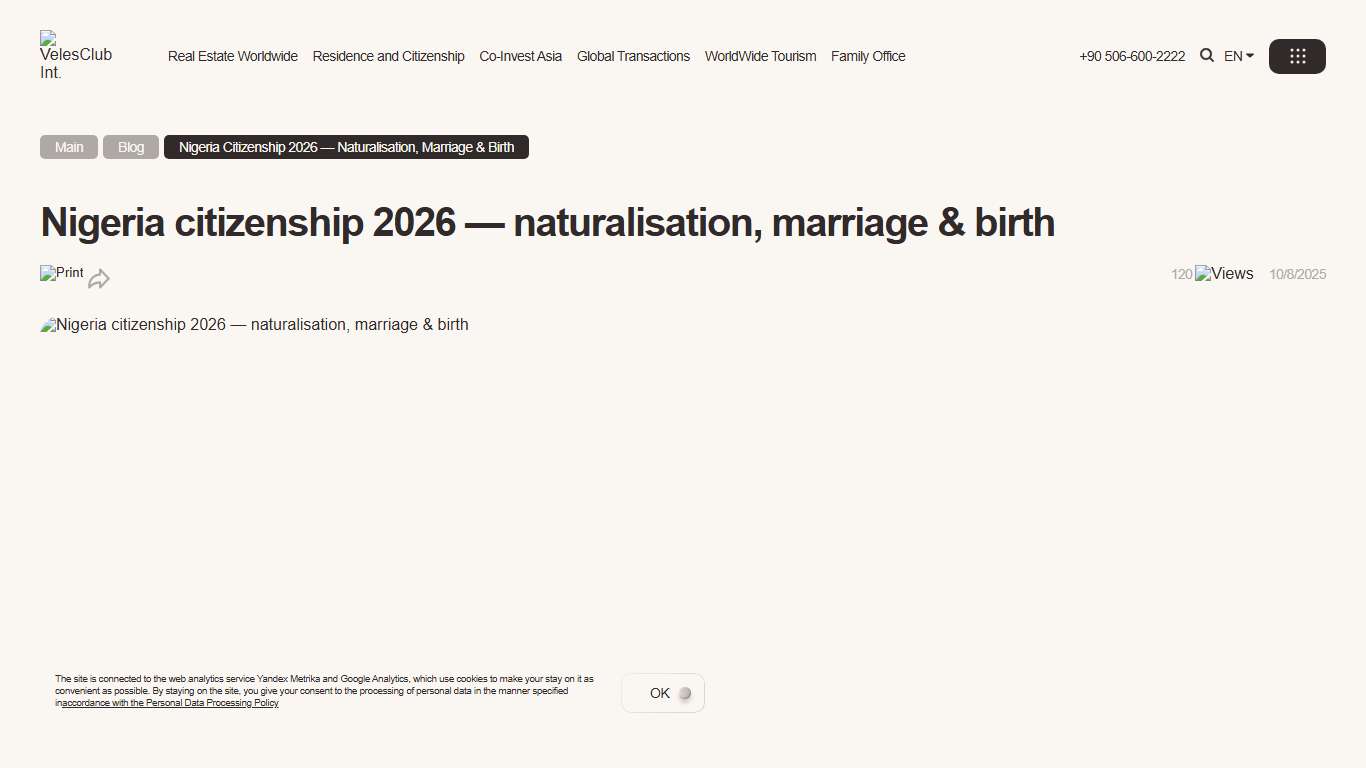 Nigeria citizenship 2026 — naturalisation, marriage & birth